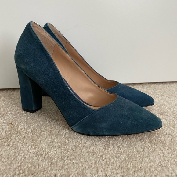 Franco Sarto navy Heels - Picture 1 of 6